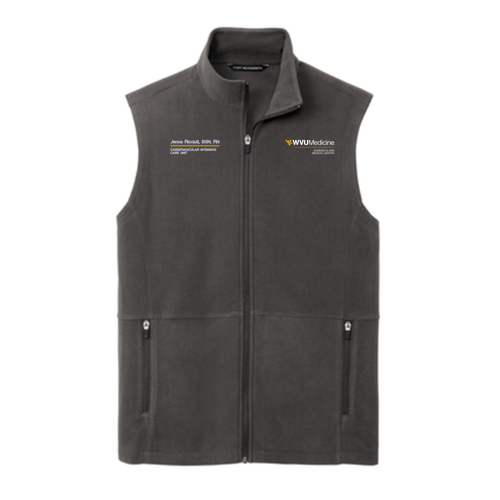 Port Authority Accord Microfleece Vest  -- Pewter
