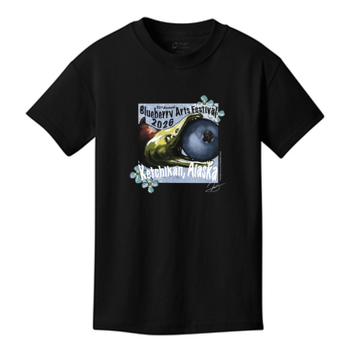 Port and Company Youth 5.4oz T Shirt -- Jet Black