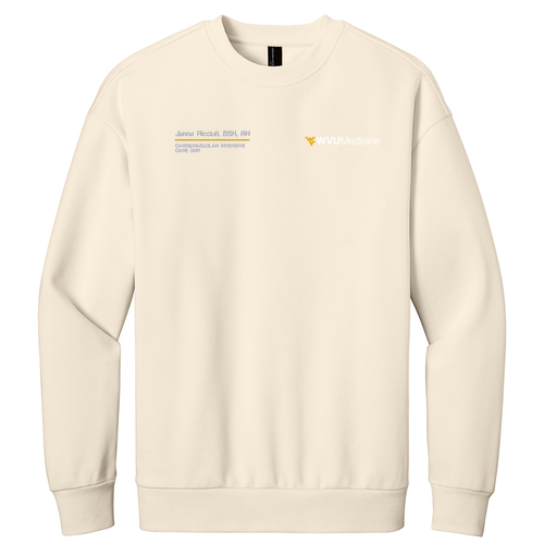 District V.I.T. Heavyweight Fleece Crew -- Griege