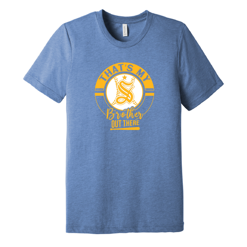 Bella Canvas Triblend Thats My Brother Short Sleeve T-Shirt -- Blue Triblend