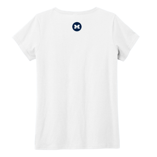Team 52 Ladies District Women's The Concert Tee V-Neck -- White