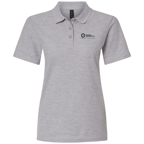 Gildan Lady's Softstyle Pique Polo -- Sport Grey