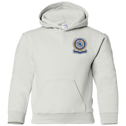 Youth Hooded Sweatshirt -- White