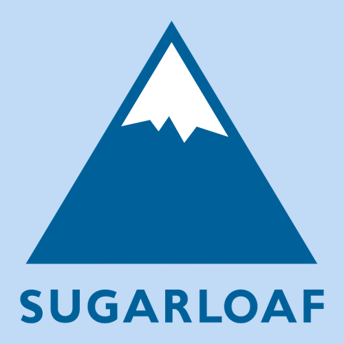 Sugarloaf Logo 1 Blue Ink -- Short Sleeve Light Blue