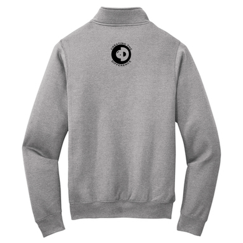 Port and Company Core Fleece Quarter-Zip Pullover Sweatshirt -- Athletic Heather
