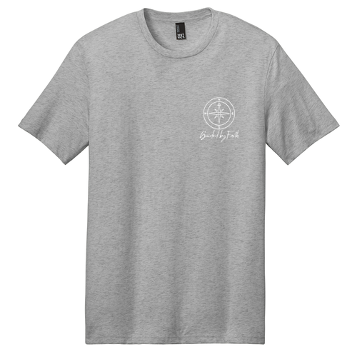 District Made Men's Perfect Weight Crew Tee -- Heathered Steel
