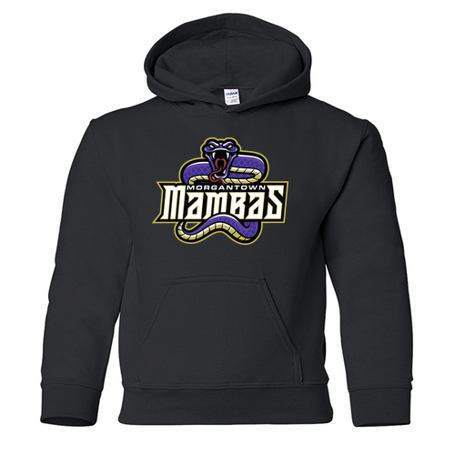 Morgantown Mambas Gildan Heavy Blend Youth Hooded Sweatshirt -- Black
