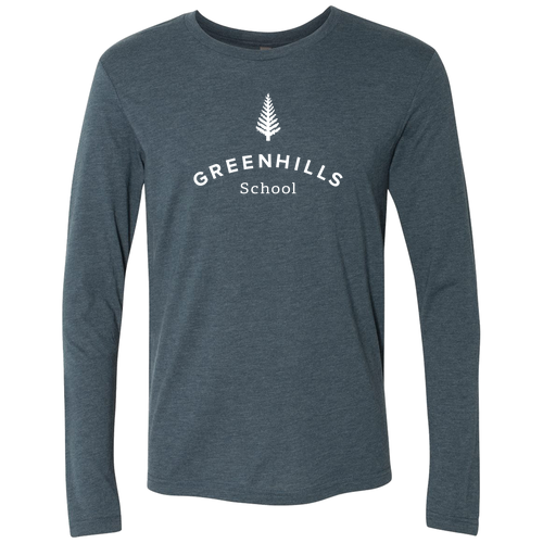 TriBlend Long Sleeve Crew -- Indigo Blue