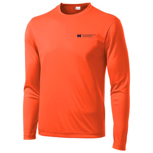 Sport Tek Long Sleeve Wicking Competitor Tee -- Neon Orange, $12