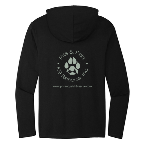 District Featherweight French Terry Hoodie T-Shirt -- Black