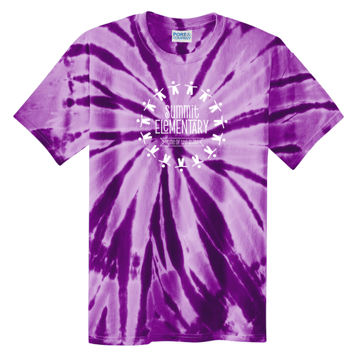 Tie Dye Adult Tee -- Purple