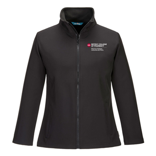 Port West Women's Print & Promo Softshell -- Black