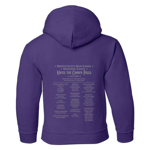 Until The Crown Falls Youth Hoodie -- Purple