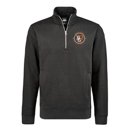 J America BTB Fleece 1/4 zip -- Black