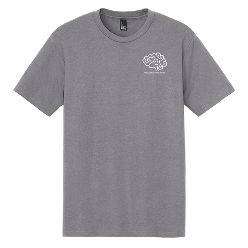 District Made Mens Perfect Tri Crew Tee -- Storm Cloud