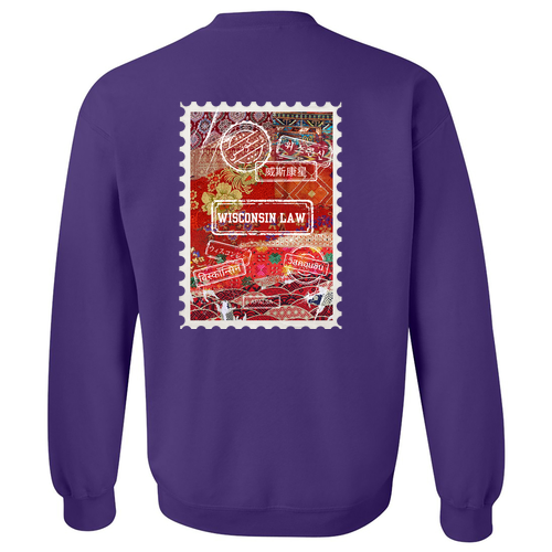 Gildan Heavy Blend Crew Neck Sweatshirt -- Purple