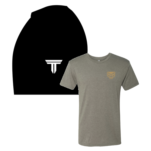 Next Level Mens TriBlend Tee Venetian Grey Logo only