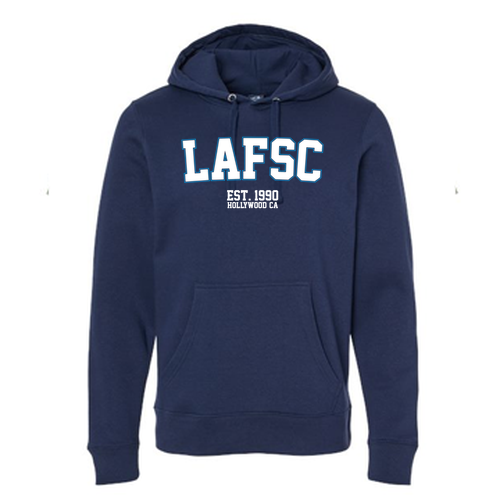 J America Unisex BTB Fleece Hooded Sweatshirt -- True Navy