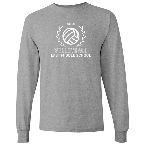 Gildan Heavy Cotton Longsleeve Basic T-Shirt -- Sport Grey