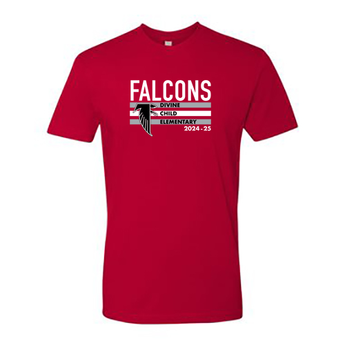 Mens/Unisex Next Level Soft Fitted Short Sleeve Tee -- Red