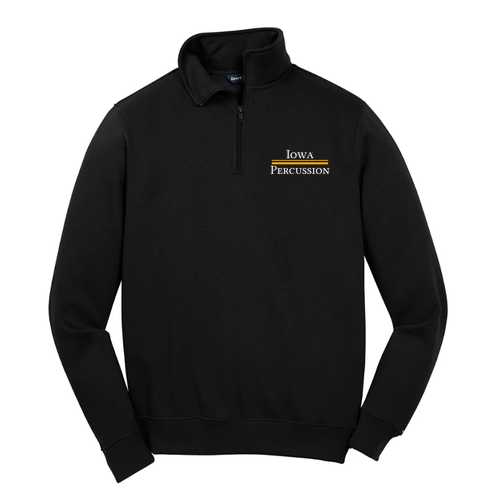 Sport Tek Quarter Zip Sweatshirt -- Black