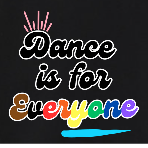 Dance is For Everyone Youth Bella Canvas Triblend Short Sleeve Tee -- Solid Black