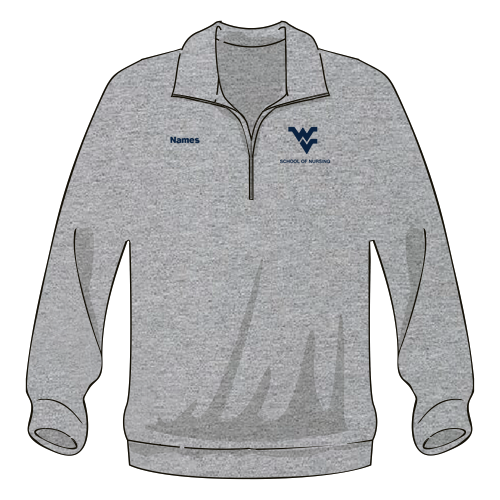 Port and Company Core Fleece Quarter-Zip Pullover Sweatshirt -- Athletic Heather