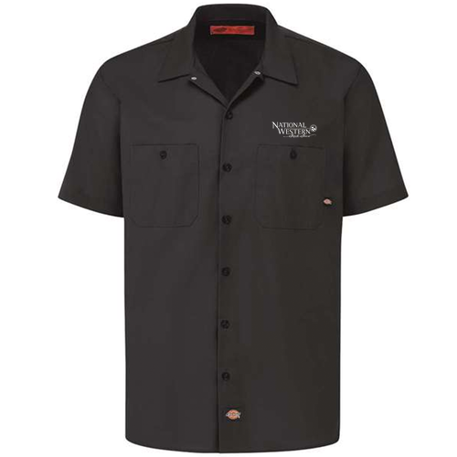 Dickies Industrial Short Sleeve Work Shirt -- Black