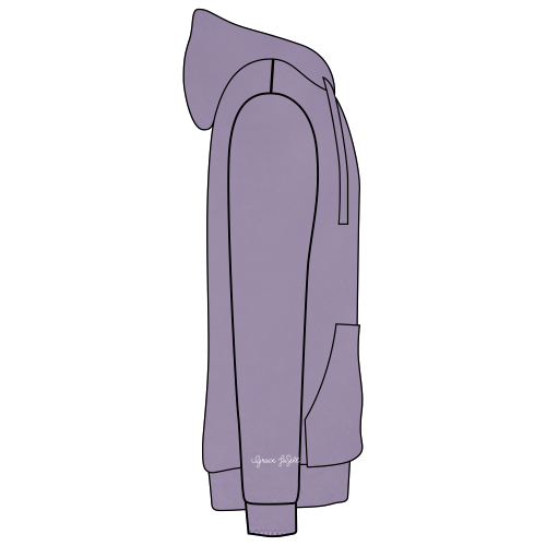 Independent Trading Hooded Sweatshirt -- Plum (Embroidered Logo)