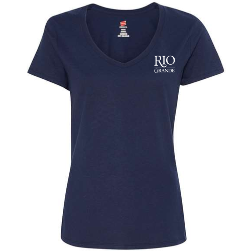 Basic Rio Shirt Design Ladies T-Shirt- Navy [HIDE]