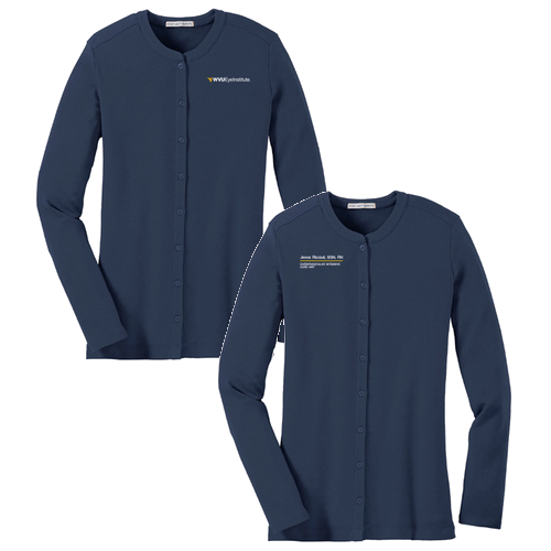 Port Authority Ladies Concept Stretch Button Front Cardigan -- Dress Blue Navy