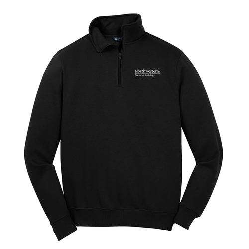 Sport Tek Quarter Zip Sweatshirt -- Black