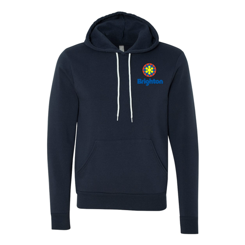 Brighton Logo 2 Full color -- Pullover Hooded Sweatshirt Navy