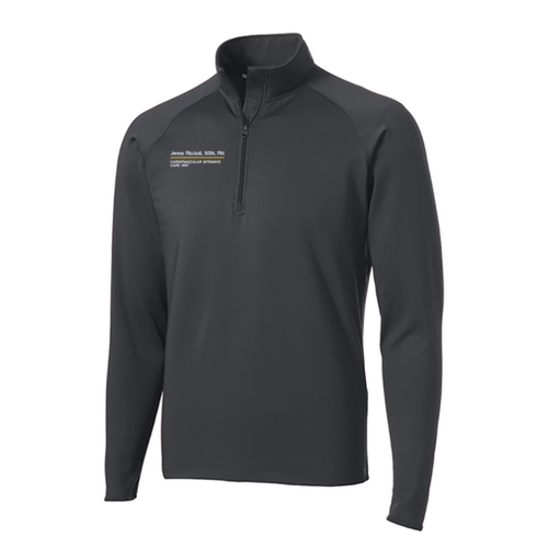 Sport Tek Sport Wick Stretch Half Zip Pullover -- Charcoal Grey