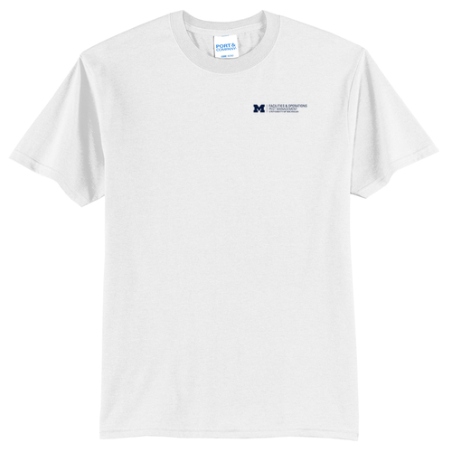 Port and Company Tall 50/50 T Shirt -- White, $10