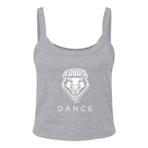 Bella+Canvas Women's Spaghetti Strap Tank -- Athletic Heather LOBOS Mascot