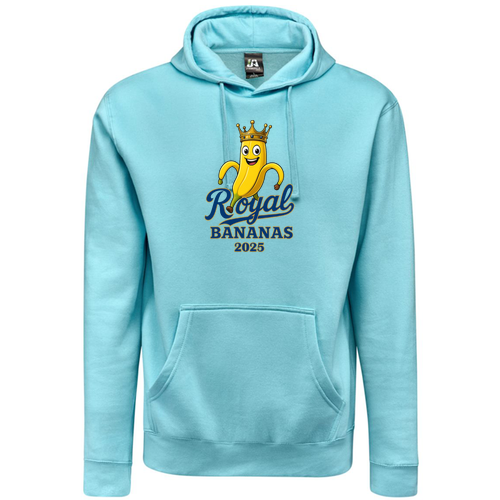 J America Unisex BTB Fleece Hooded Sweatshirt -- Sky