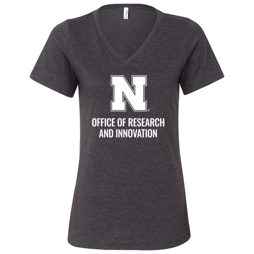 Women's Relaxed Heather V-Neck Tee -- Dark Grey Heather