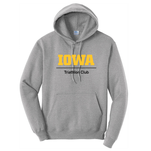 Port and Company Core Fleece Pullover Hooded Sweatshirt -- Athletic Heather