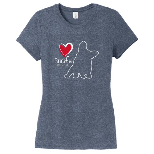 District Womens Perfect Tri Tee -- Navy Frost