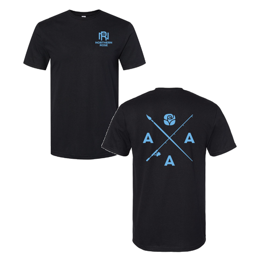 Northern Rose Gildan SoftStyle Short Sleeve T-Shirt -- Pitch Black