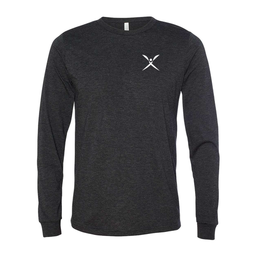 Bella+Canvas Charcoal Black Triblend Long Sleeve Tee