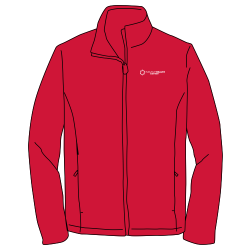 Embroidered Port Authority Core Soft Shell Jacket -- Rich Red
