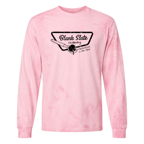 Comfort Colors Soft Colorblast Long Sleeve T-Shirt -- Hibiscus