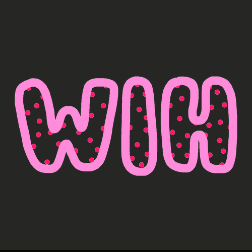 Pink WIH Gildan Heavy Cotton Basic T-Shirt -- Black