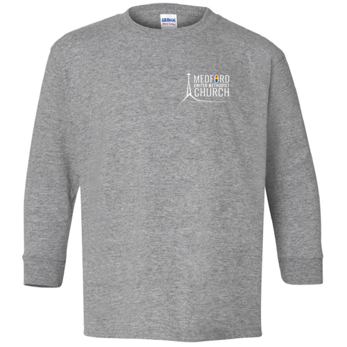 Gildan Youth Heavy Cotton Longsleeve -- Sport Grey