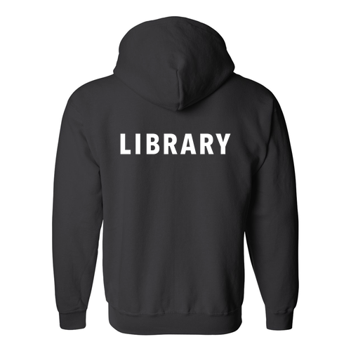 Regular Gildan Full Zip Hooded Sweatshirt -- Black