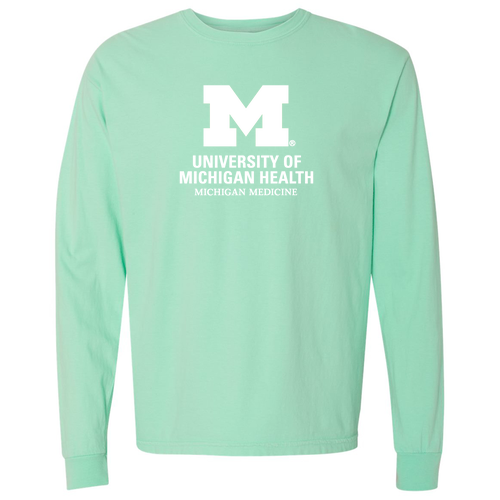 Mens/Unisex Comfort Colors Ringspun Long Sleeve Tee -- Island Reef