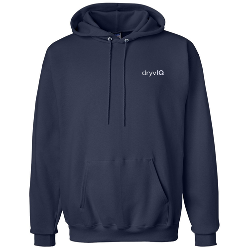 Mens/Unisex Hanes 10oz Ultimate Cotton Hooded Sweatshirt -- Navy