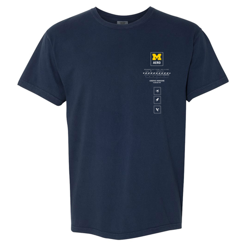 Mens/Unisex Comfort Colors Soft Ringspun Garment Dyed T Shirt -- Navy
